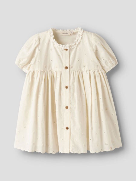 Lil' Atelier - Luomupuuvillainen mekko, Coconut milk