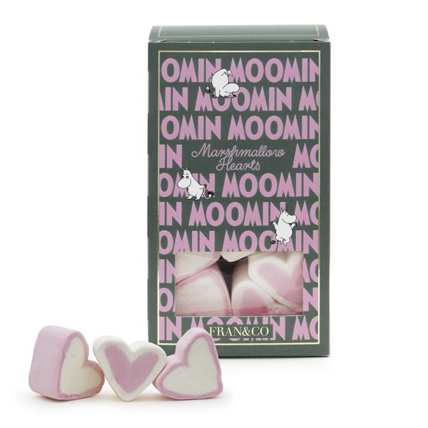 FRAN&Co Muumi Vaahtokarkki syd&auml;met 55g