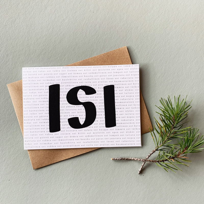 Helle visuals - ISI, kaksiosainen kortti