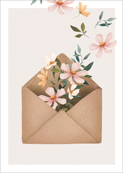 Postikortti Henna Adel - Kukkakirjekuori
