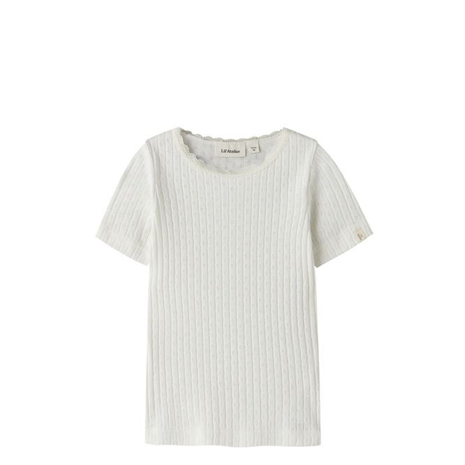 Lil' Atelier - NmfHaldis - Lasten t-paita, Coconut milk