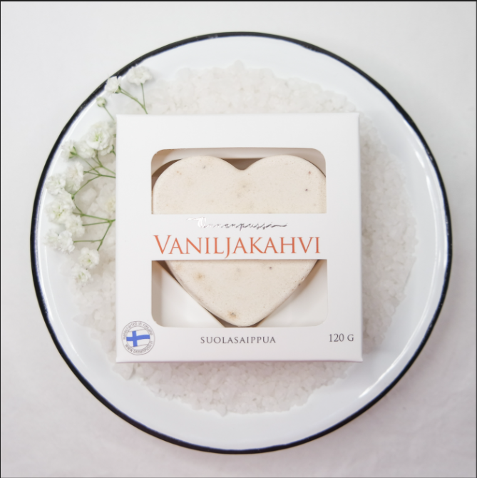 Onnenpussi - Vaniljakahvi suolasaippua